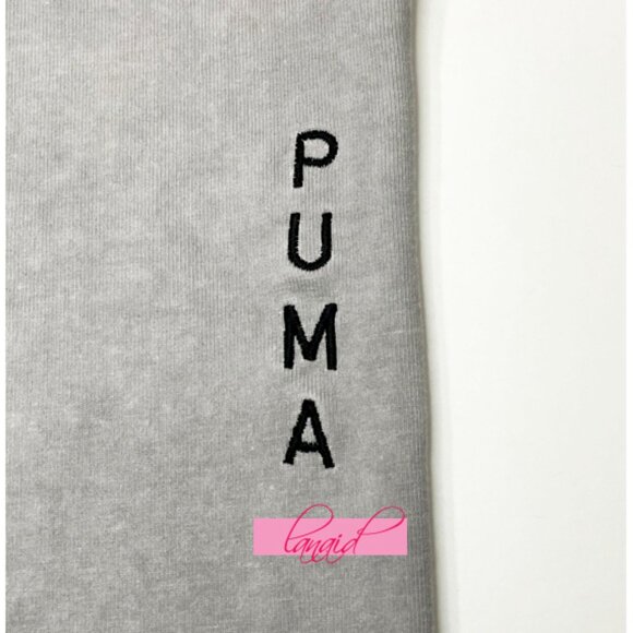 Puma Studio Wash Tee Harbor Mist Garment-Dyed Exercise Short Sleeve T-Shirt XXL - Picture 11 of 16